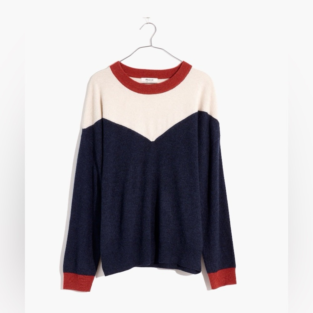Madewell Wool Colorblock Pullover - image 4